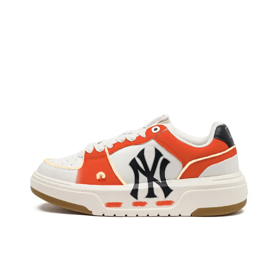 MLB Chunky Liner Fresh Shrimp Low top Skateboard Shoes Unisex Red White
