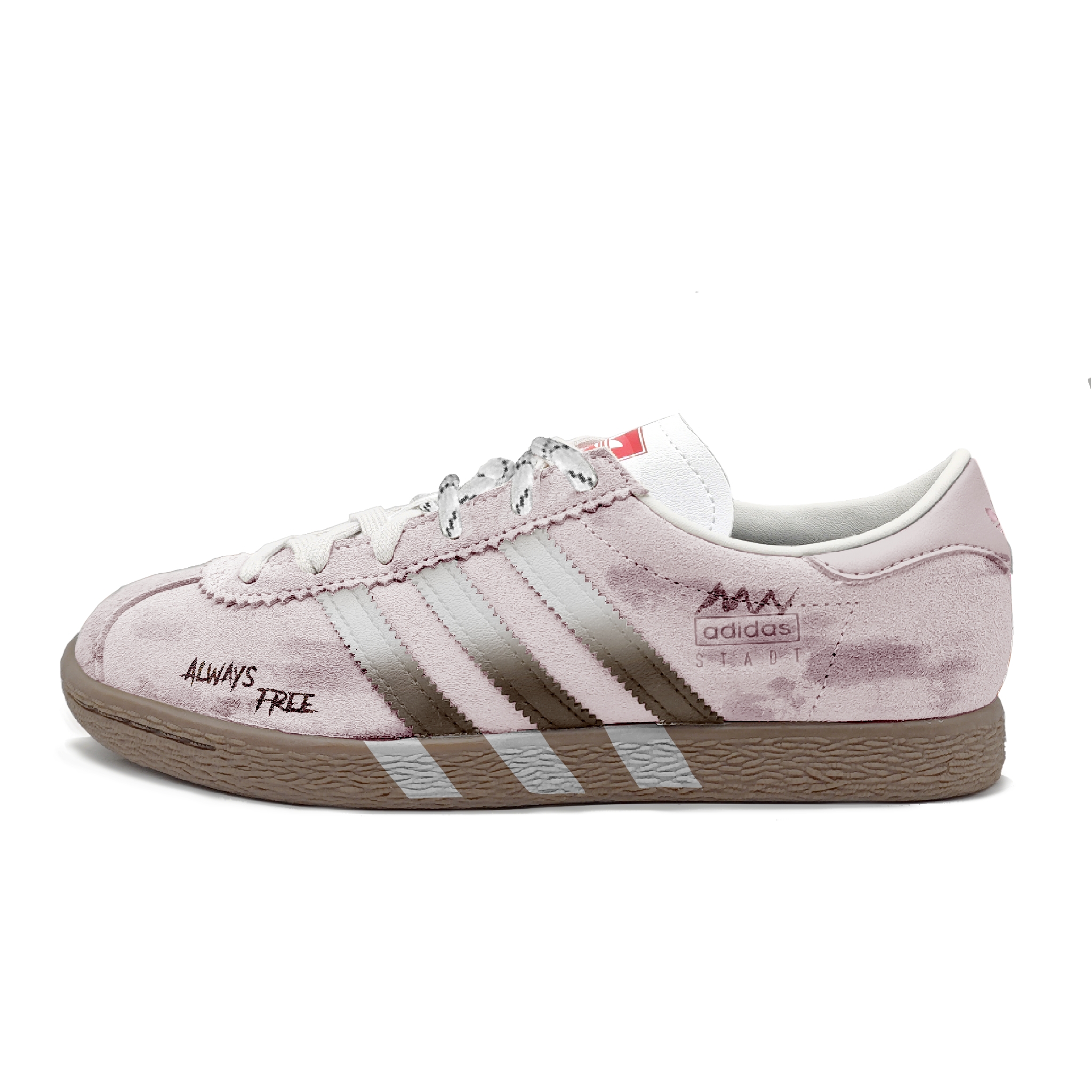Adidas Neo Pink Mist Freedom Slip Resistant Low top Skateboard Shoes Unisex