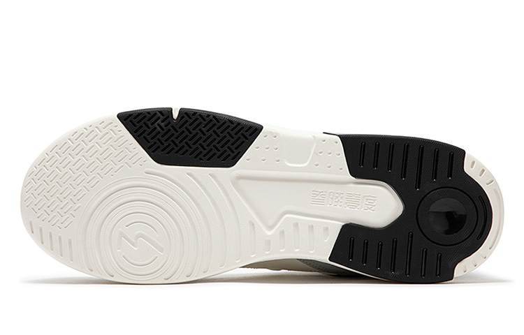 361° Winter Journey Warm Anti-Slip And Wear-Resistant High-Top Skateboard Shoes Men's White Gray