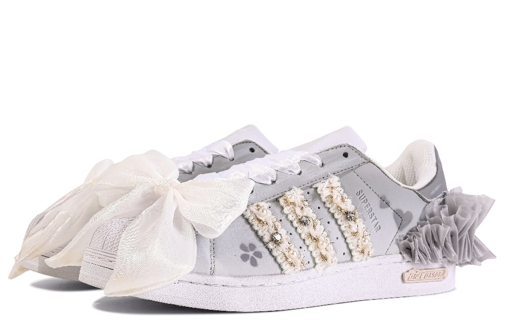 Adidas Originals Superstar Low Top Skateboard Shoes Unisex Gray