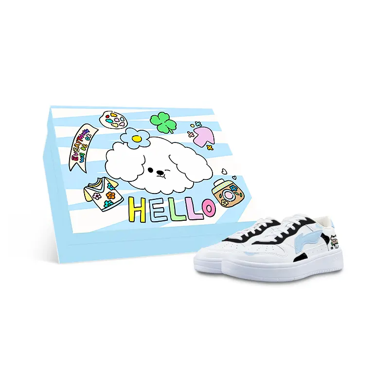 LiNing Pontoon Boats Abrasion Resistant Breathable Height Increasing Low top Skateboard Shoes Women's White Blue Black