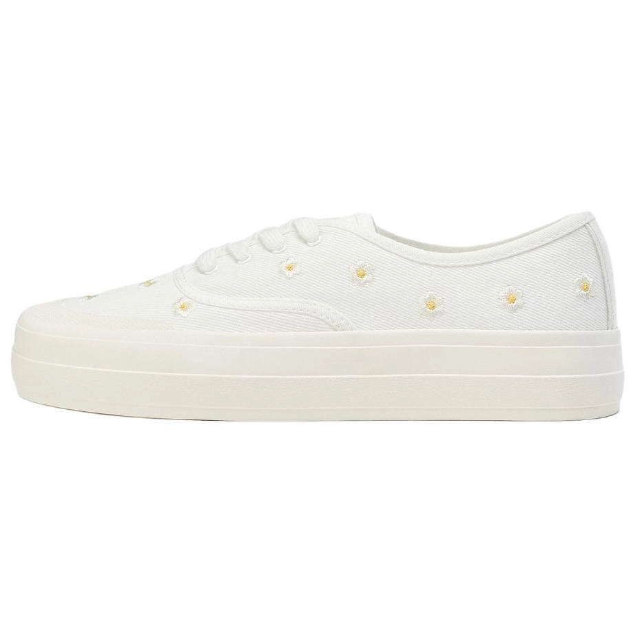 ZARA Low top Skateboard Shoes Women's White