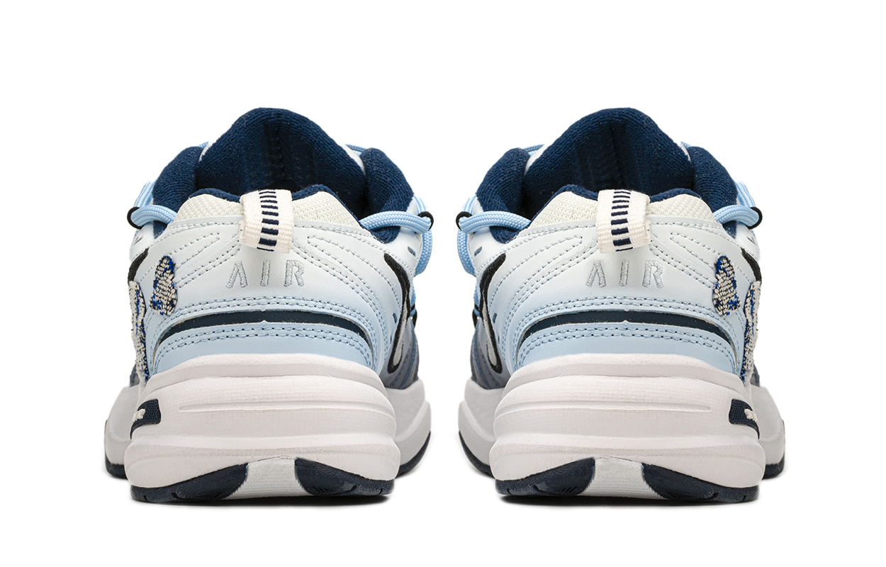 Nike Air Monarch 4 Low Top Chunky Sneakers Unisex Blue Black