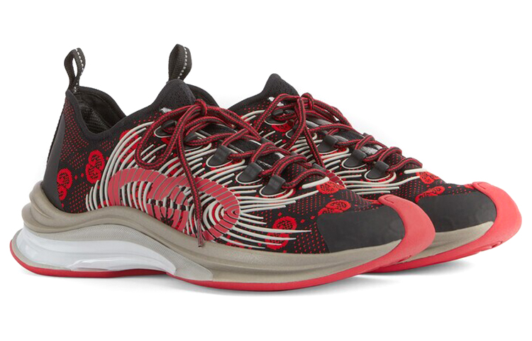 Gucci Run Sneaker 'Black Red'