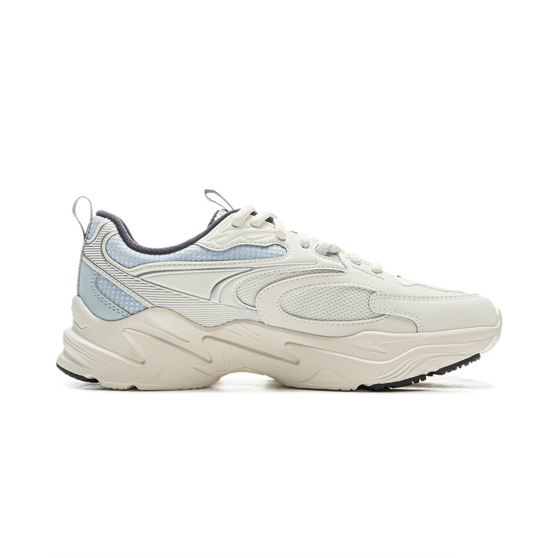 LiNing Abrasion Resistant Lightweight Height Increasing Low Top Casual Shoes Women's Ivory Sky Blue купить в интернет-магазине Yoocart с быстрой доставкой по России.