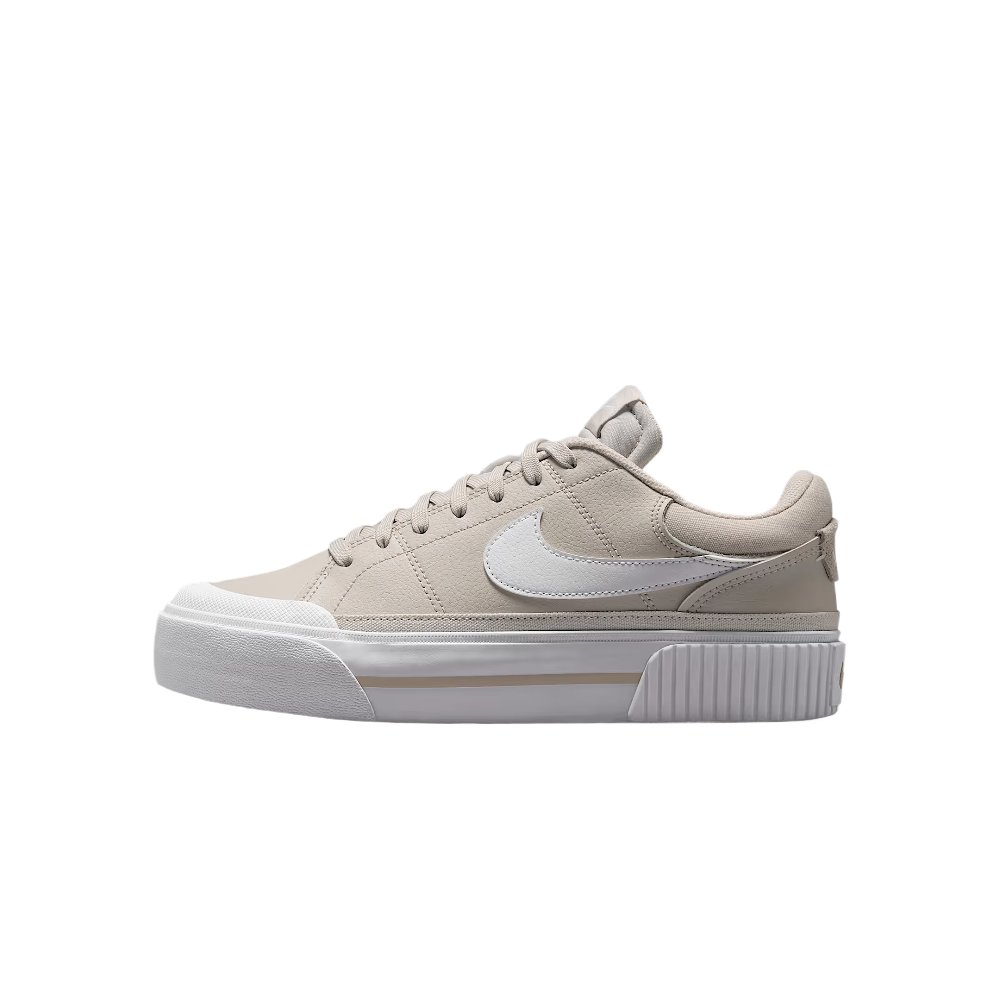 Nike Court Legacy Abrasion Resistant Low Top Skateboard Shoes Women's Beige
