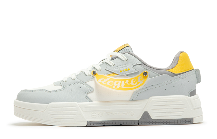 361° Bored Ape 3.0 Abrasion Resistant Lightweight Slip Resistant Low Top Skateboard Shoes Men's White Gray