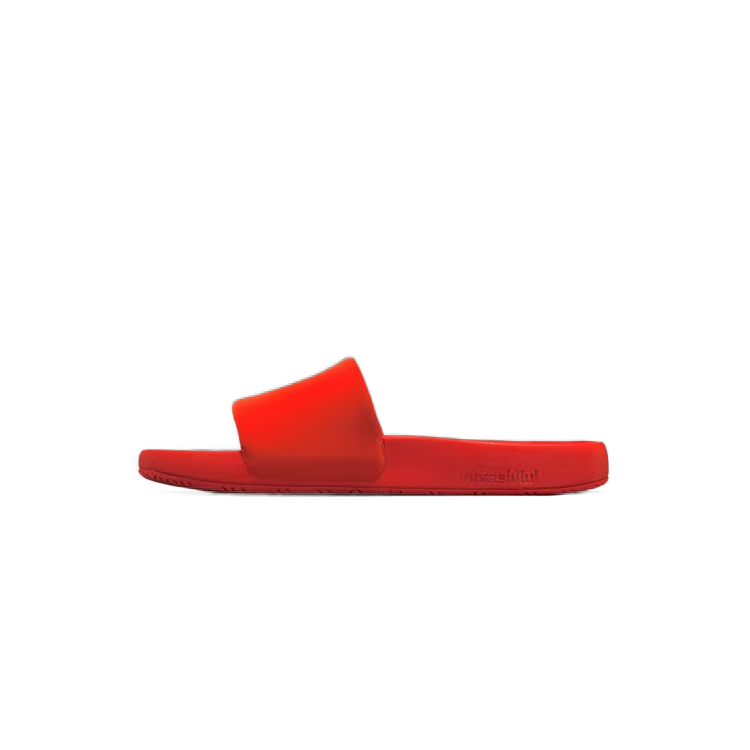 Lululemon Restfeel Slide Slip-Resistant Abrasion-Resistant Slide Slippers Women's Red Orange