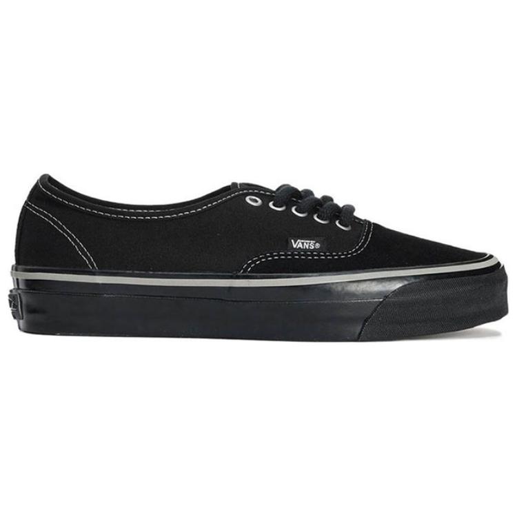 Vans Authentic Anti Slip Wear Resistant Low Top Skateboard Shoes Unisex Black Silver