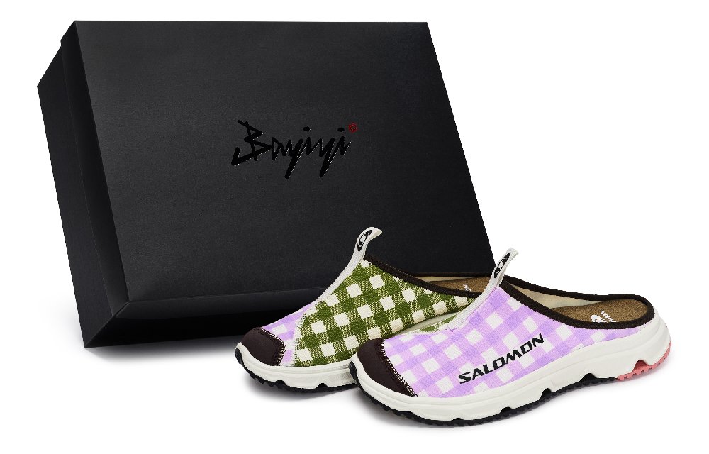 SALOMON RX Slide 3.0 No Special Function Closed Toe Slippers Unisex Beige Purple Green Brown