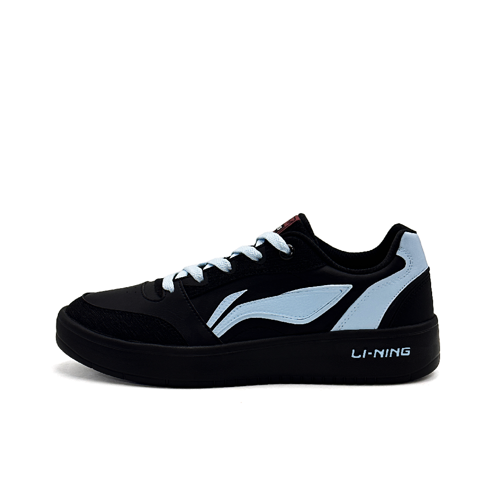 LiNing Yuanbao V3 Anti Slip And Wear Resistant Height Increasing Low Top Skateboard Shoes Men's Black Blue