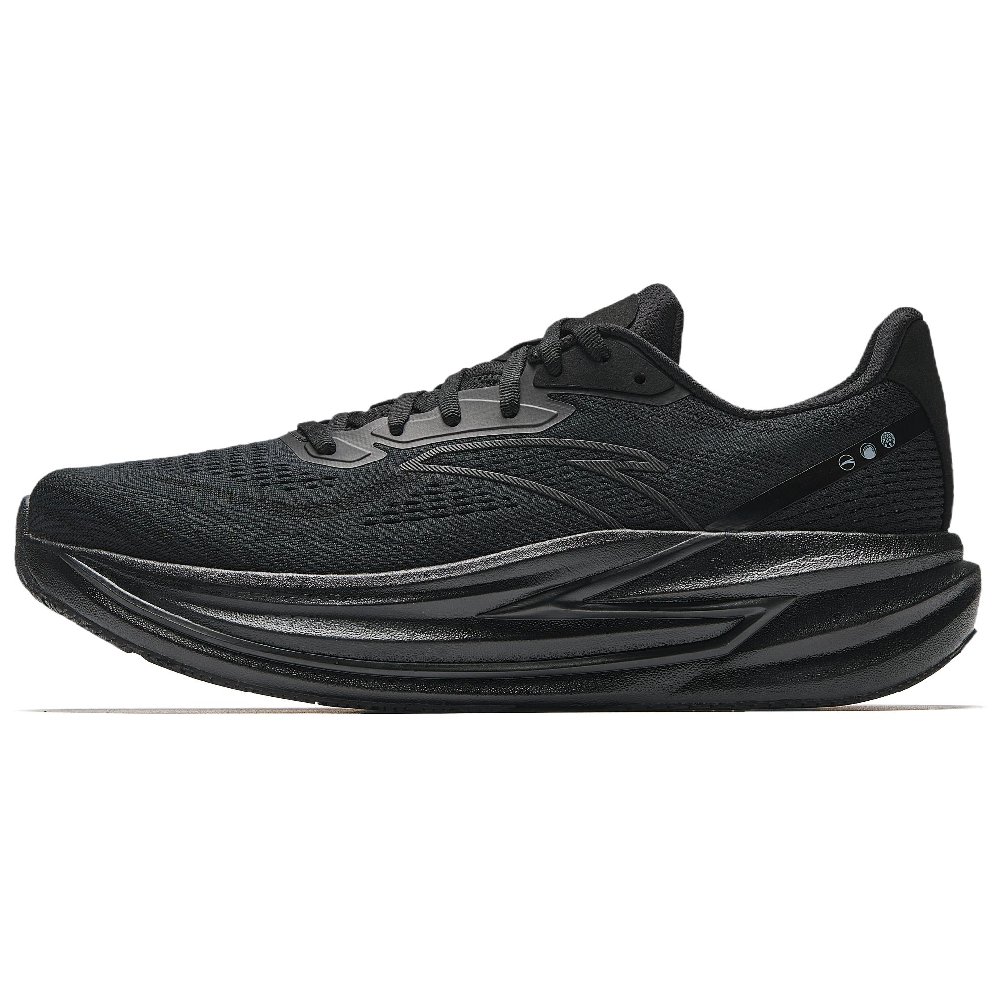 Anta Slip Resistant Cushioning Low Top Nitrogen Technology Casual Running Shoes Men's Black