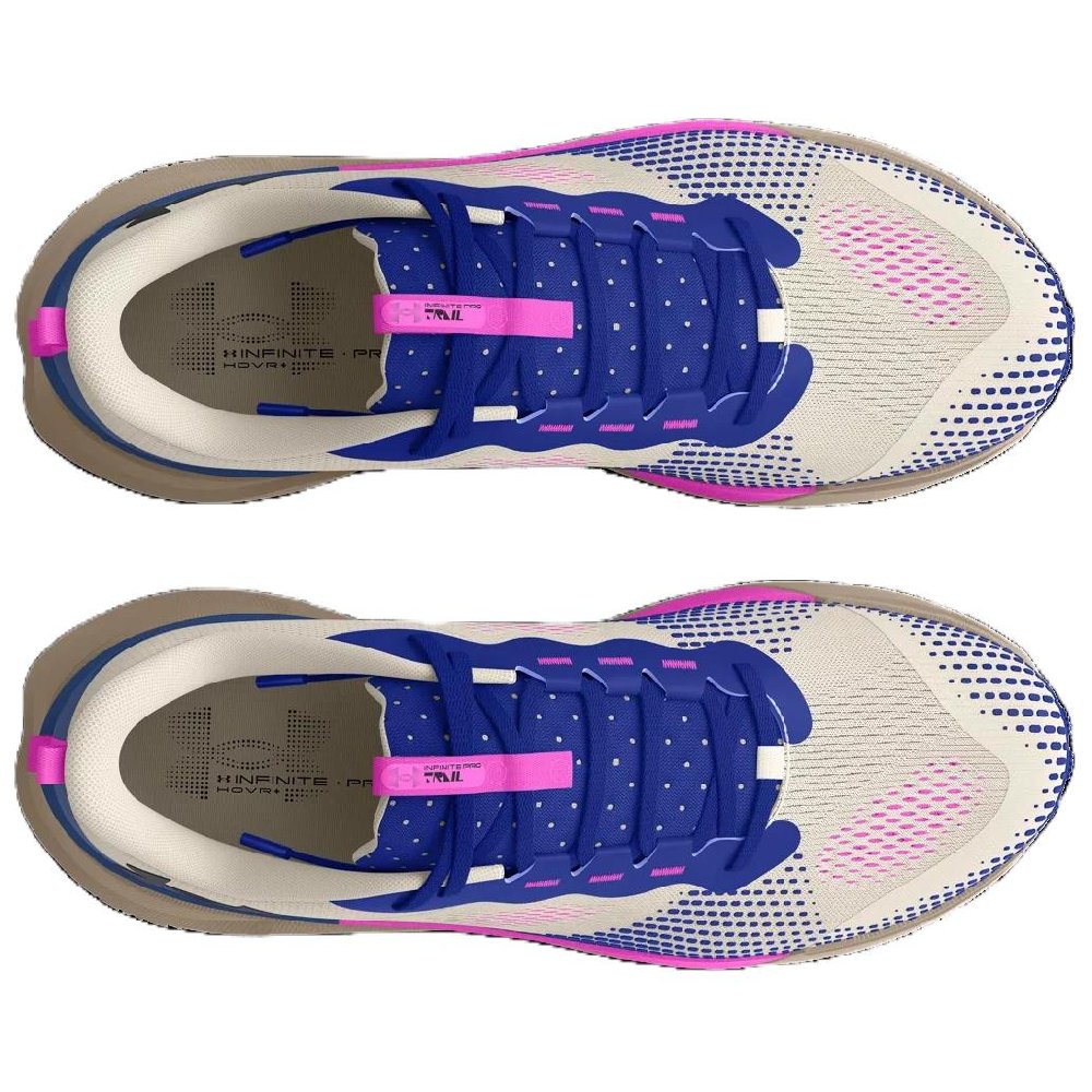Under Armour Infinite Pro Anti-Slip Wear-Resistant Low-Top Casual Running Shoes Unisex Brown Blue