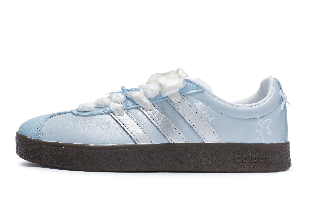 Adidas Neo Skateboard Shoes Unisex Low Top Silver