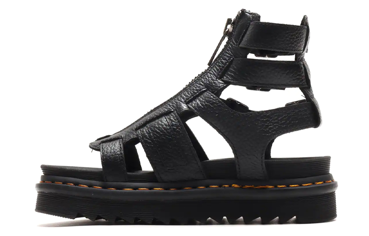 Dr. Martens Olson Platform Sandles Black Women's