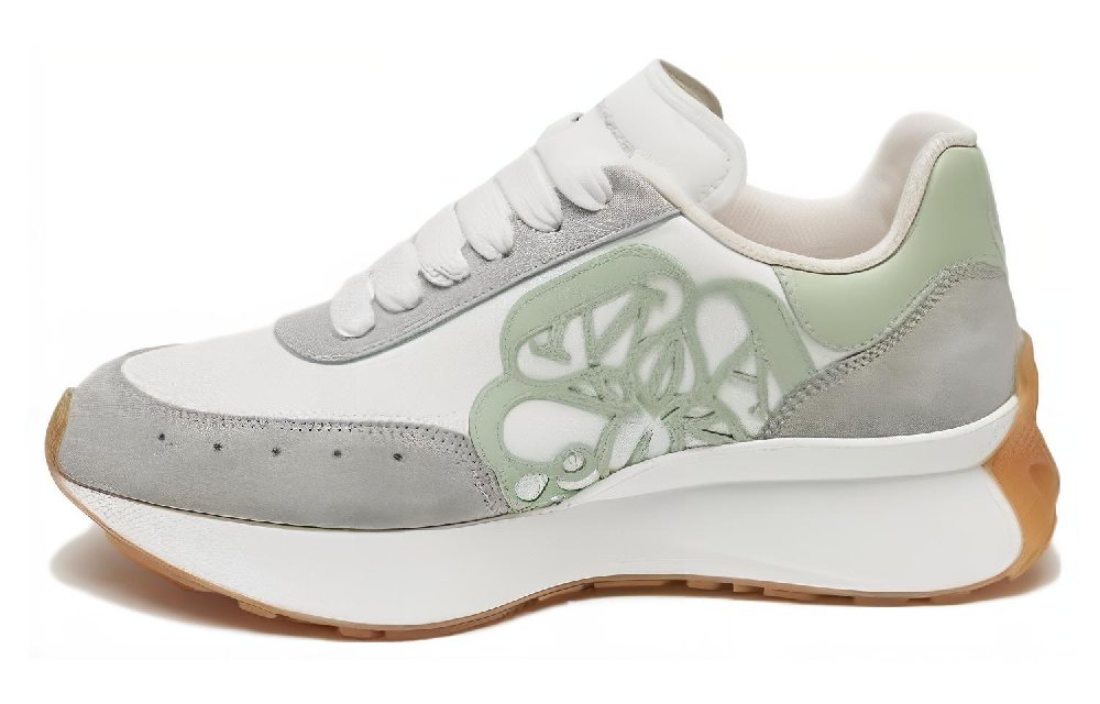 Alexander McQueen Sprint Runner Grey Green Women's