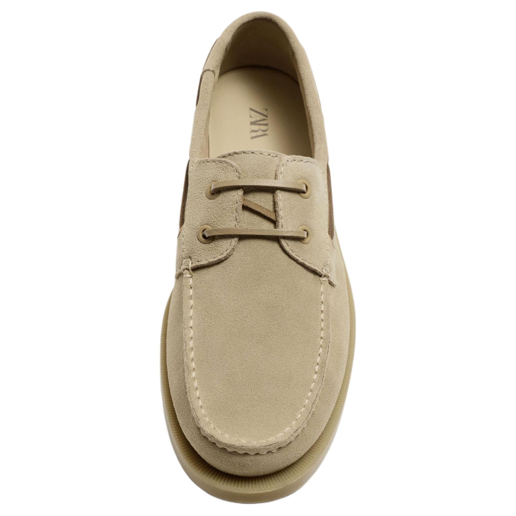 ZARA Boat Shoes Men's Beige Yellow купить в интернет-магазине Yoocart с быстрой доставкой по России.