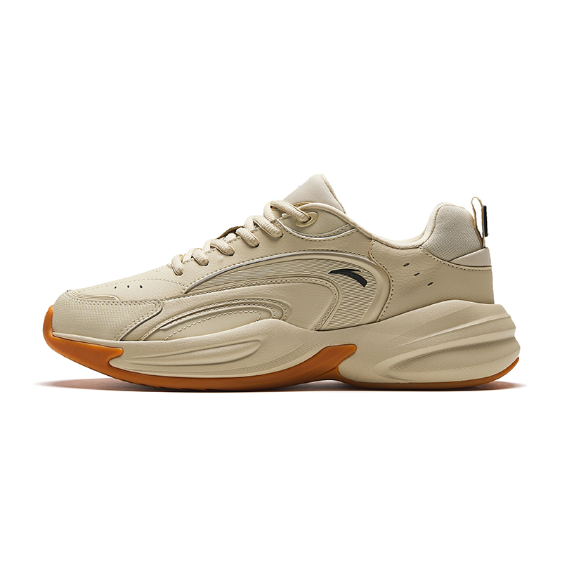 Anta Cushioned Slip-Resistant Lightweight Low-Top Casual Shoes Men's Yellow Red Black