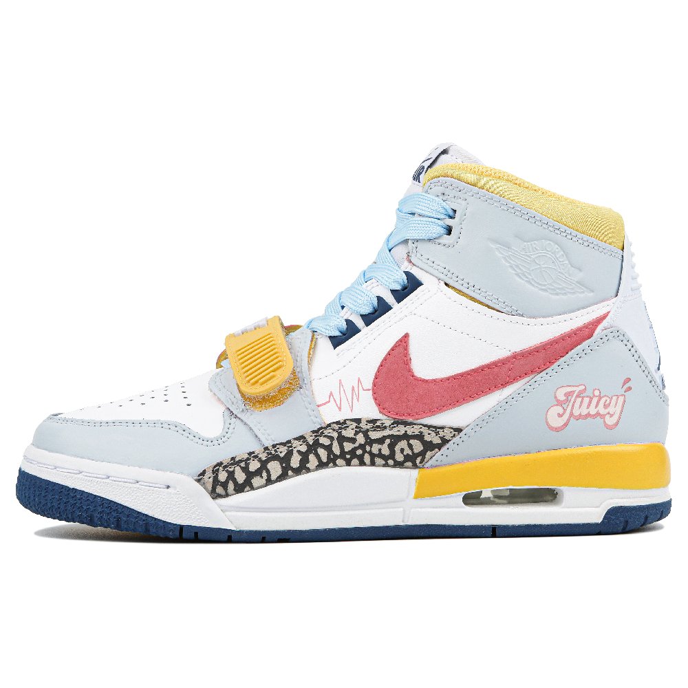 Jordan Legacy 312 High-Top Vintage Basketball Shoes GS Blue White
