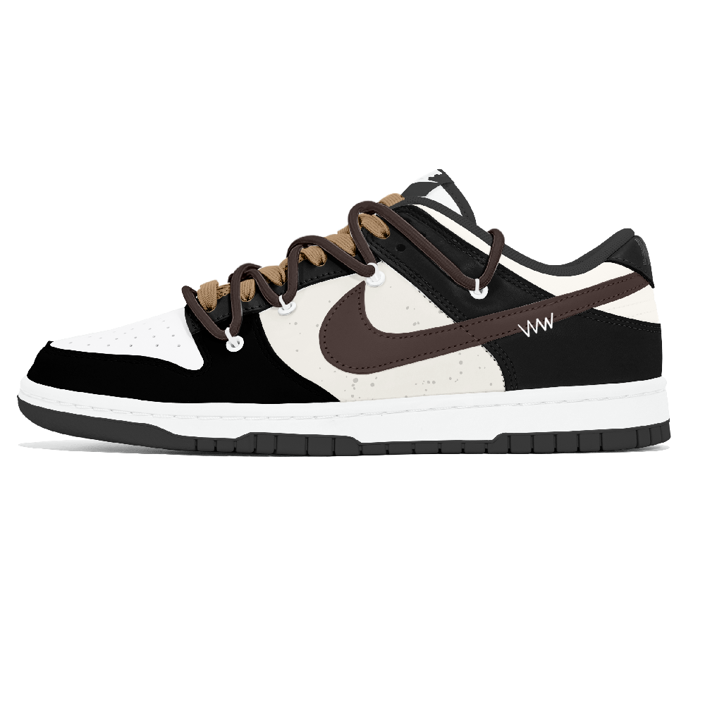 Nike Dunk Abrasion Resistant Low Top Skateboard Shoes Men's Black White