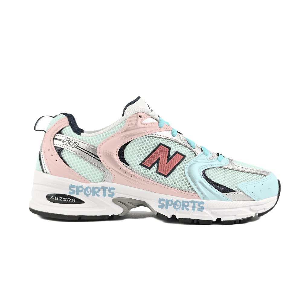 New Balance NB 530 Abrasion Resistant Low Top Running Shoes Unisex Blue Pink