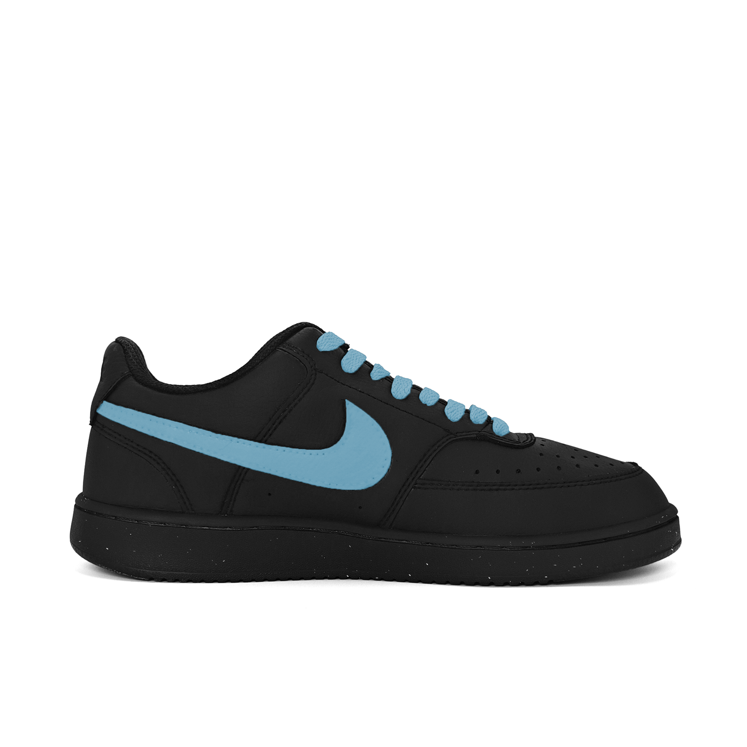 Nike Court Vision Anti-Slip And Wear-Resistant Lightweight Low-Top Skateboard Shoes Unisex Black Blue купить в интернет-магазине Yoocart с быстрой доставкой по России.