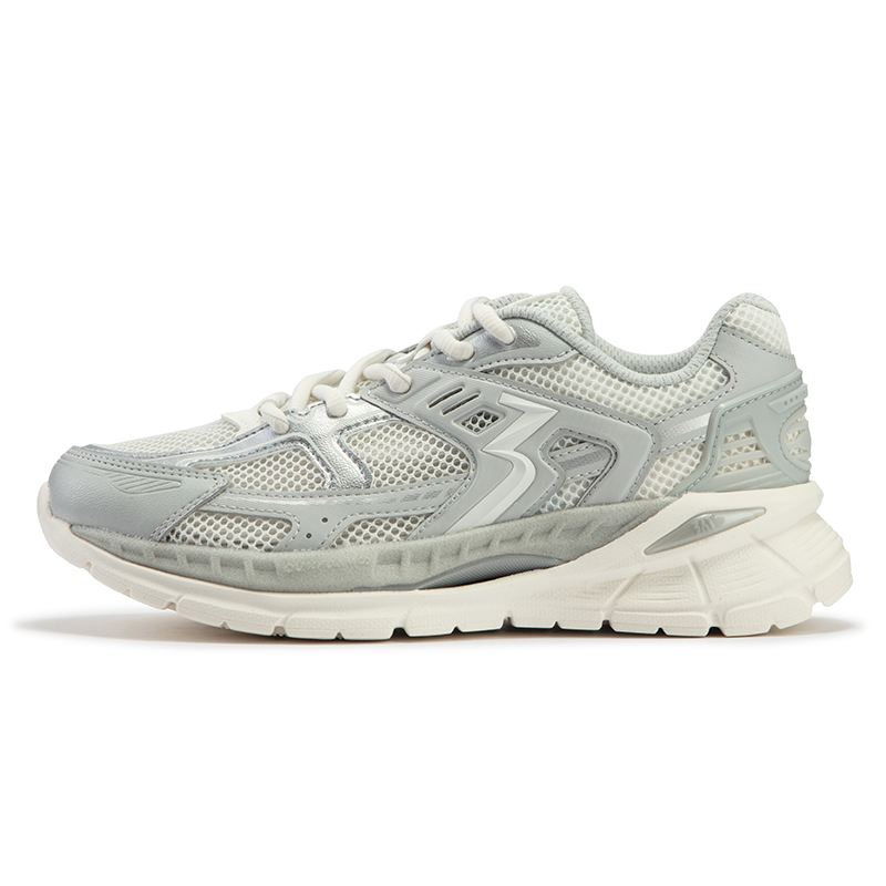 361° Durable Breathable Low-Top Casual Shoes Women's White Gray