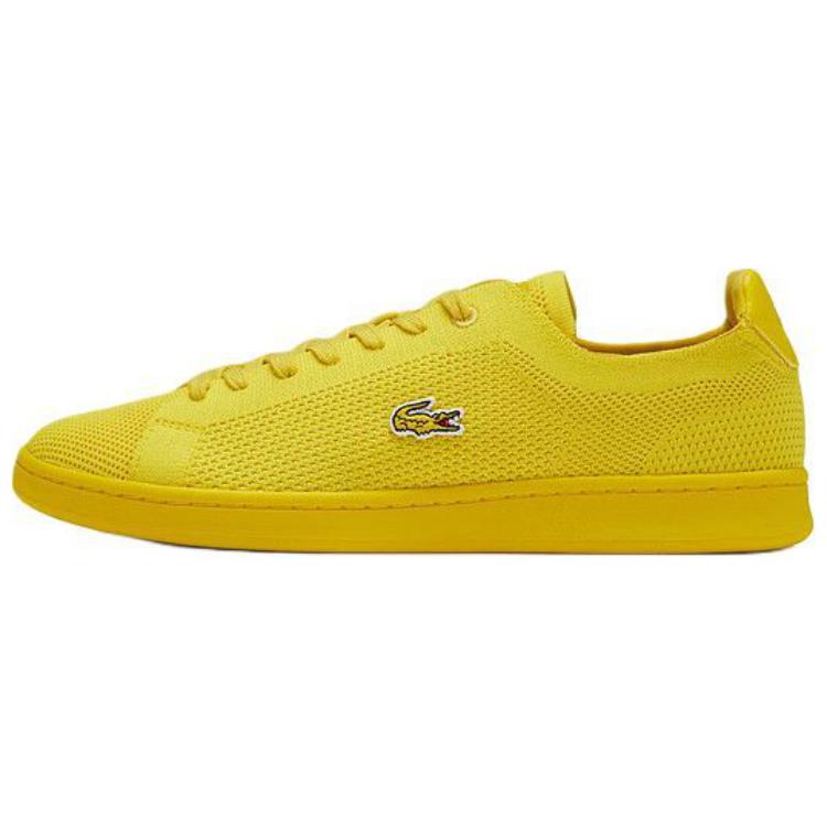 LACOSTE Low-Top Skateboard Shoes Men's Yellow