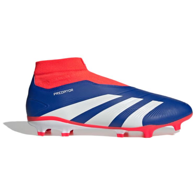 Adidas Predator League Laceless Fg Lucid Blue Cloud White Solar Red