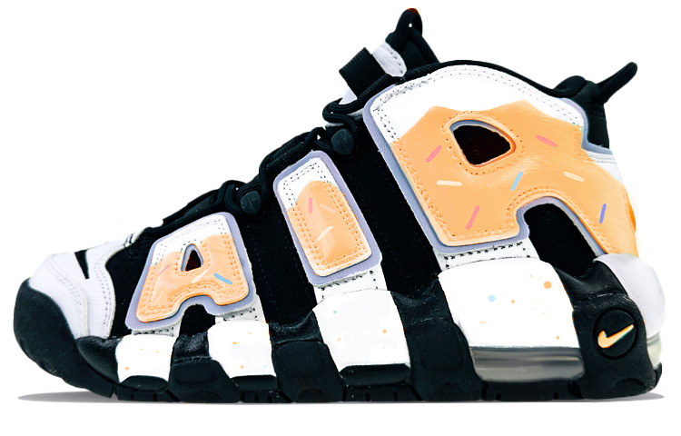 Nike Air More Uptempo Mid-Top Vintage Basketball Shoes GS Macaron Orange