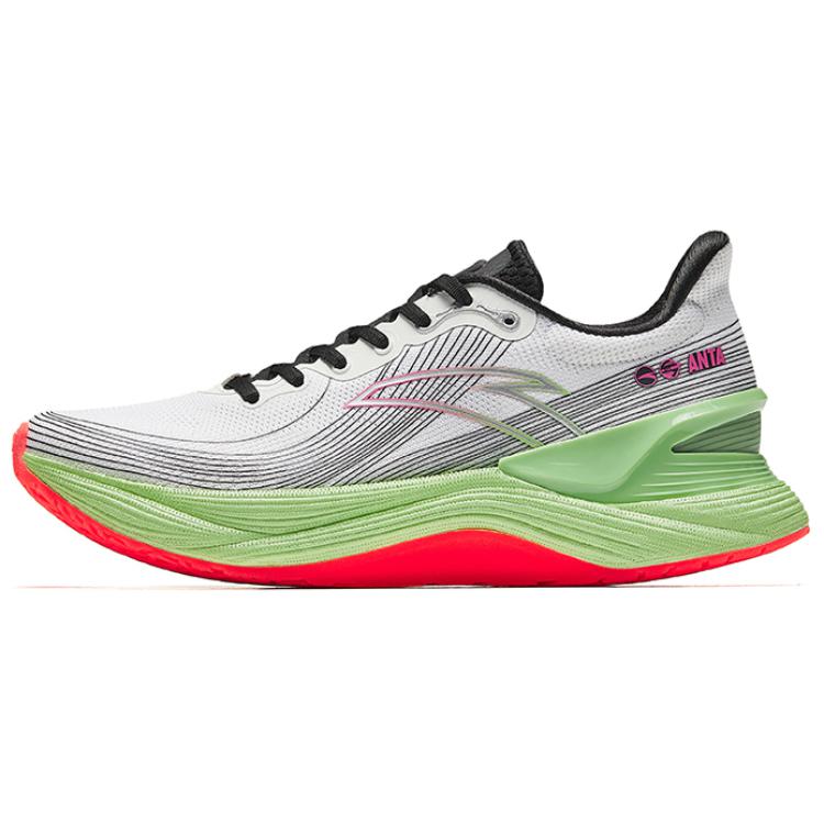 Anta Chuang 2.0 Pro Cushioning, Wear Resistant Low Top Casual Running Shoes Men's White Black Green