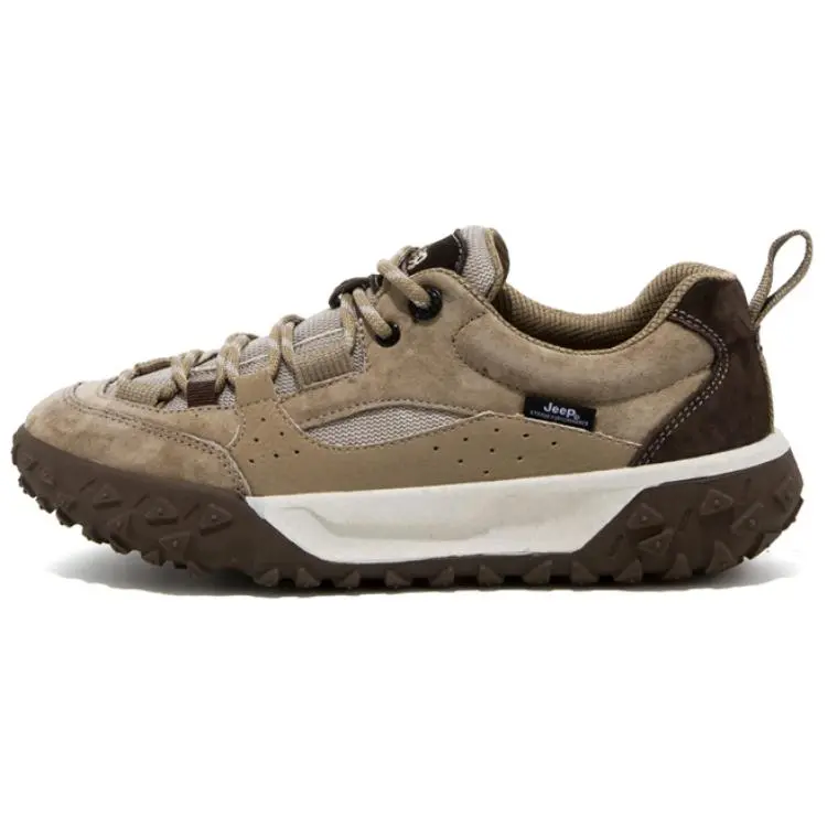 Jeep Lightweight Low Top Hiking Shoes Men's Khaki