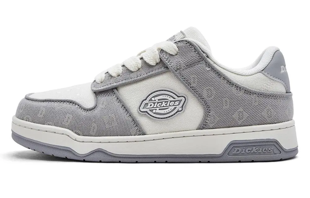 Dickies Low Top Skateboard Shoes Men's White Gray
