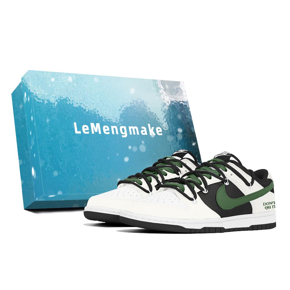 Nike Dunk Abrasion Resistant Low Top Skateboard Shoes Unisex White
