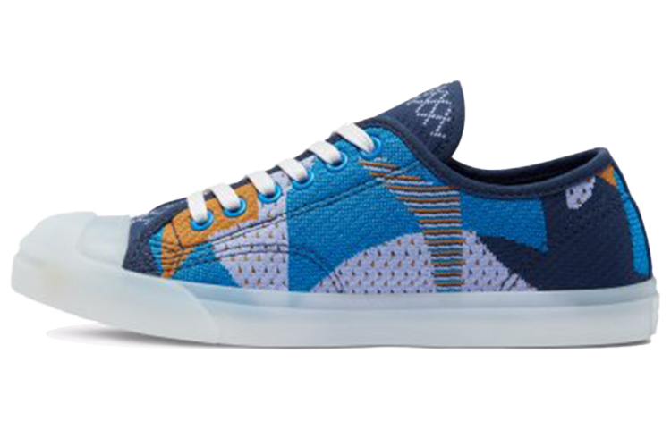 Converse Jack Purcell LP Open Ended Smiley Low Top Skateboard Shoes Unisex Blue Multicolor