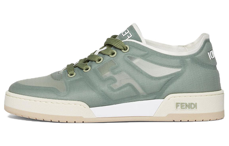 FENDI Match Low Top Mesh 'Green' Women's