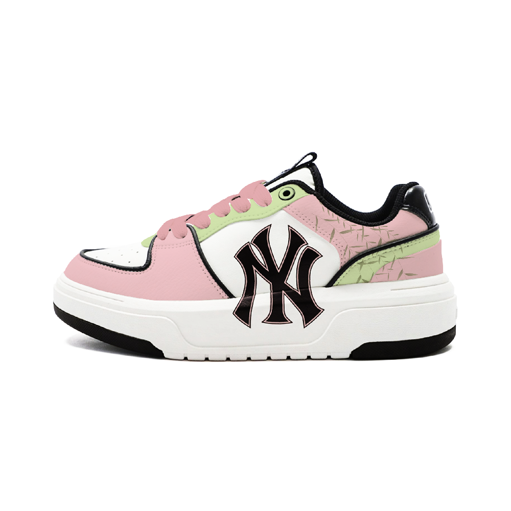 MLB Chunky Liner Abrasion Resistant Low Top Skateboard Shoes Unisex Pink