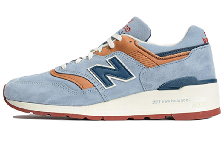 New Balance NB 997 Anti-Slip And Wear-Resistant Lightweight Low-Top Running Shoes Men's Light Blue