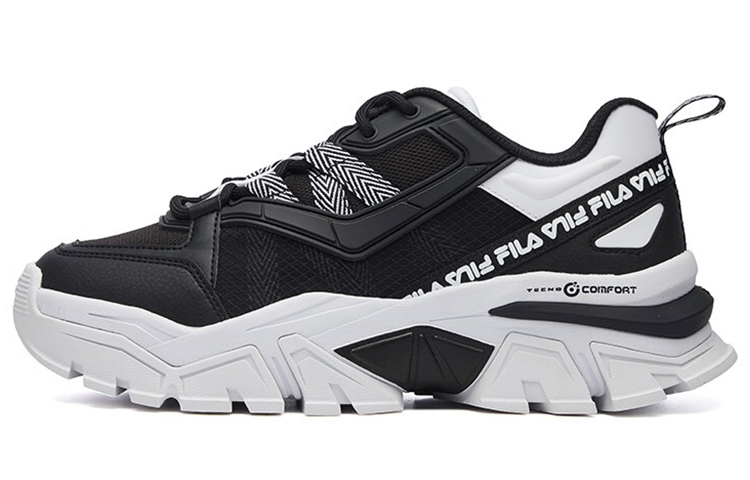 FILA Buffer Low Running Shoes Black/White Women's