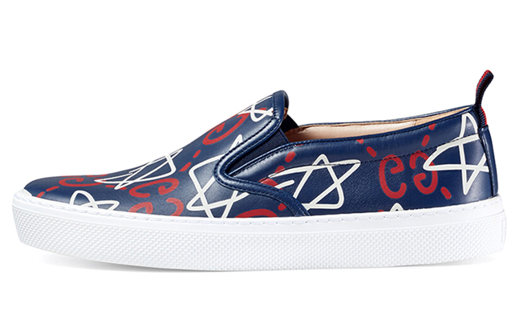 GUCCI Stylish Skateboarding Shoes Women's Blue