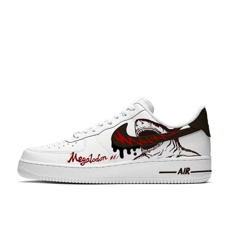 Nike Air Force 1 Slip-Resistant Cushioning Wear-Resistant Low-Top Skateboard Shoes Unisex White