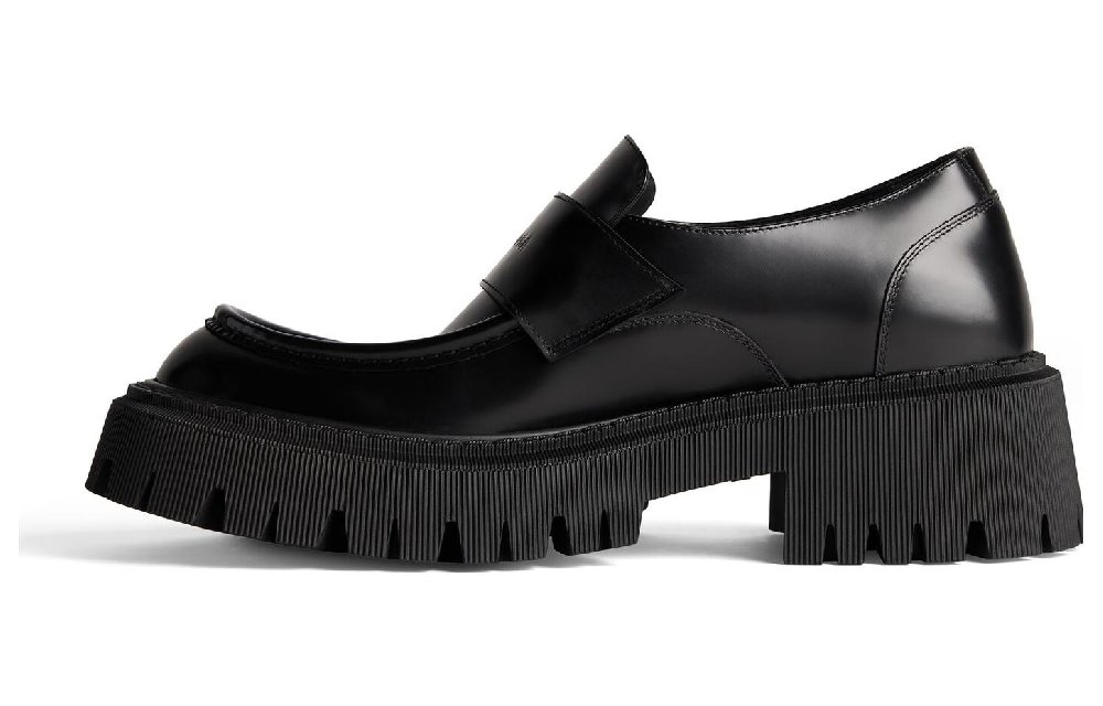 Balenciaga Tractor Leather Loafers