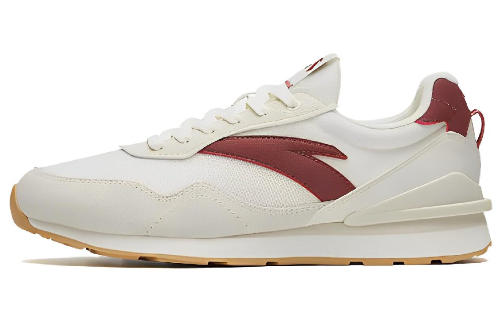 Anta Cushioning Anti-Slip And Wear-Resistant Low-Top Sports Casual Shoes Men's White Gray Red