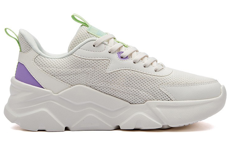 361° Anti-Slip And Wear-Resistant Breathable Low-Top Casual Shoes Women's White Purple купить в интернет-магазине Yoocart с быстрой доставкой по России.