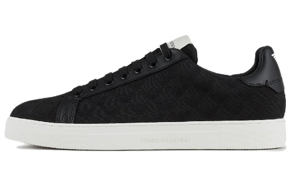 EMPORIO ARMANI Stylish Skateboarding Shoes Men's Black