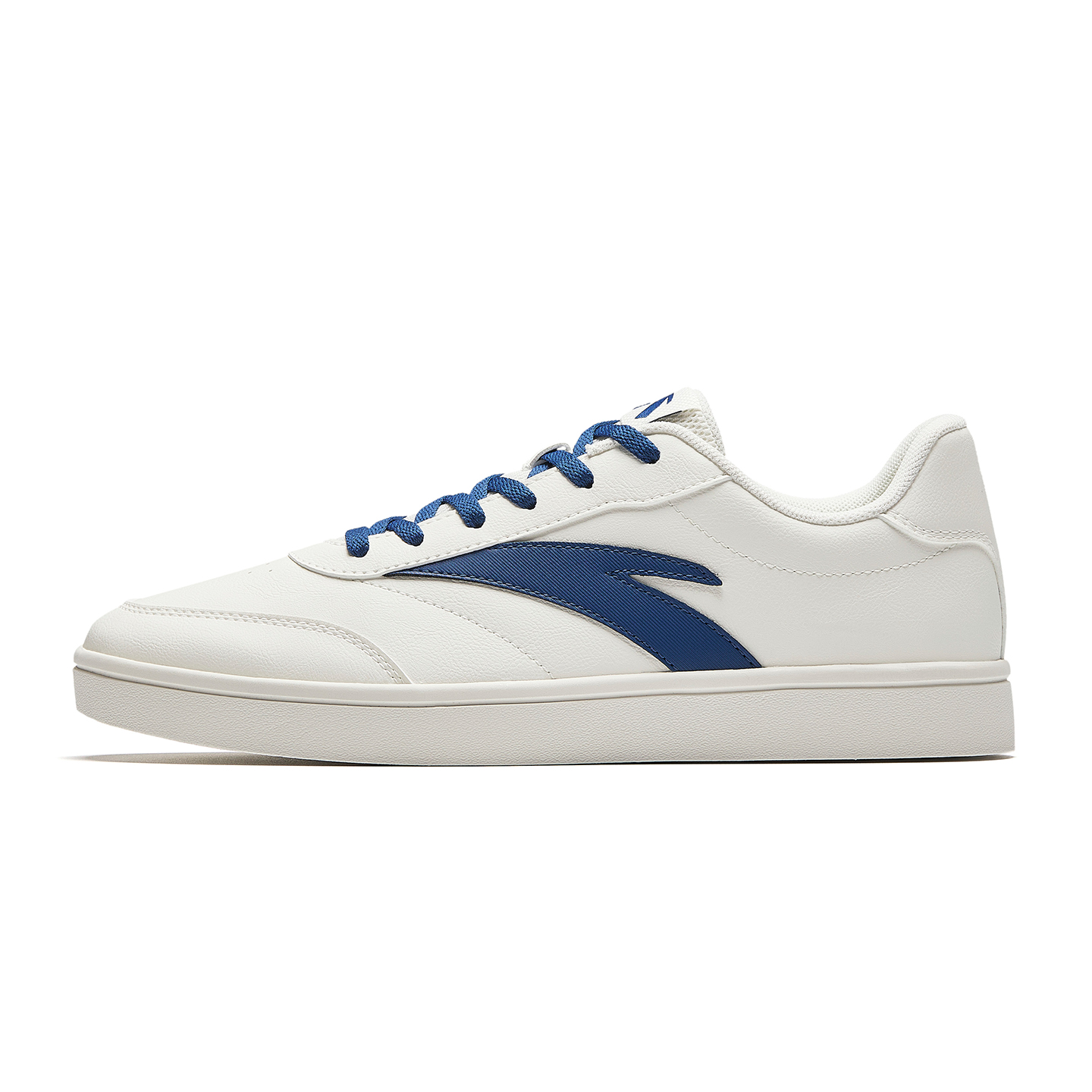 Anta Classic Thin Sole Low Top Skateboard Shoes Men's Ivory White/Bicheng Blue