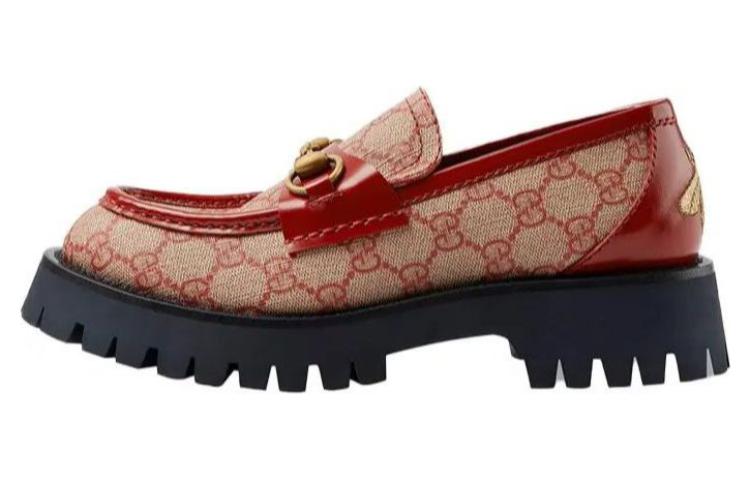 GUCCI GG Horsebit Lug Loafers