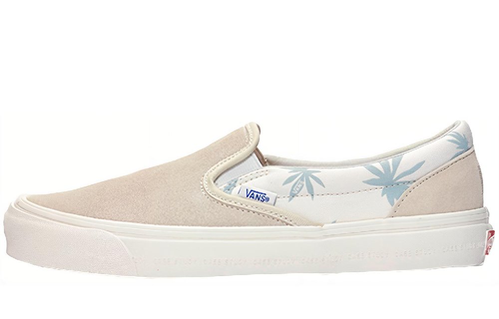 Vans Slip On Modernica Light Blue Repeat Palm Leaf