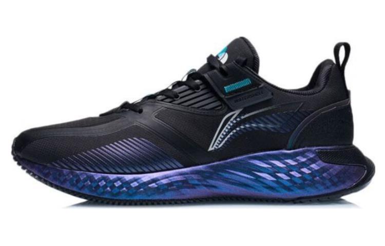 LiNing Cloud Shield Abrasion Resistant Low Top Running Shoes Men's Black Purple