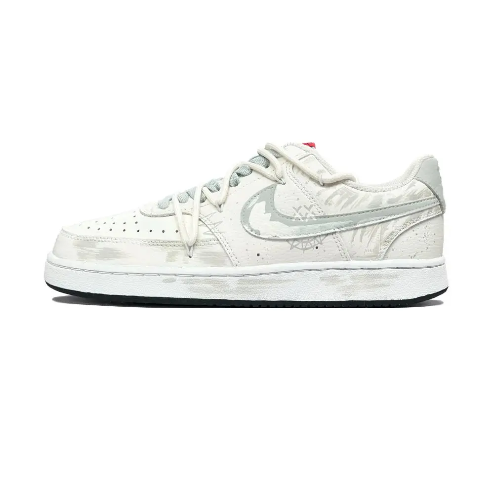 Nike Court Vision 1 Desert Hiking Quick Dry And Abrasion Resistant Low top Skateboard Shoes Men's Gray